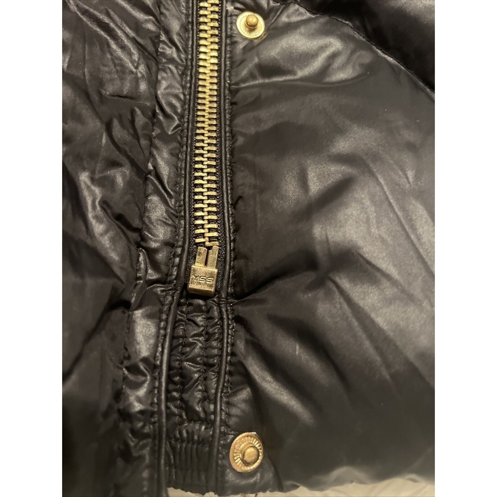 Women's Michael Kors Black Puffer Winter Coat Size Small‎ Knee Length NO HOOD - Picture 10 of 16
